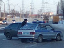Екатеринбуржец на Lada протаранил полицейское авто