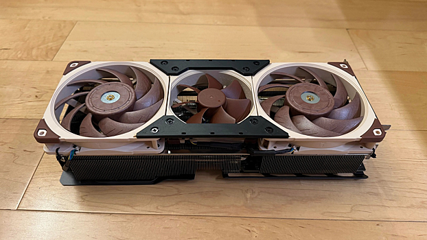 Геймер собрал почти бесшумную RTX 5080 на базе вентиляторов Noctua