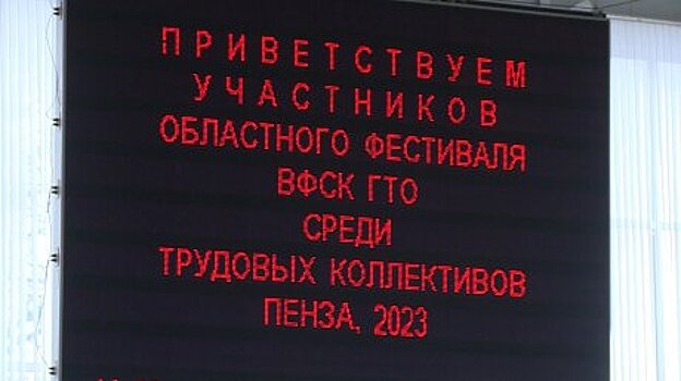 В областном фестивале ГТО приняли участие трудовые коллективы