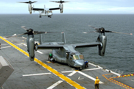 Американский конвертоплан MV-22 Osprey вышел из строя во время вывода войск из Сомали
