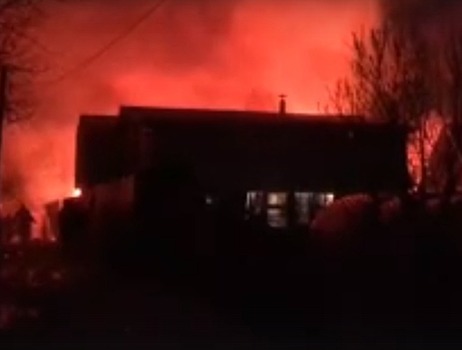 Садовое товарищество горело в Кстовском районе