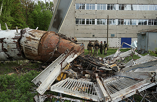 В Харькове в результате удара рухнула телебашня