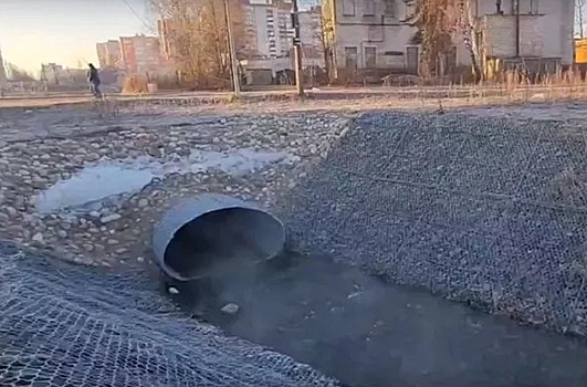 В ручей под Псковом сливают канализационные воды, горожане отмечают жуткий запах нечистот