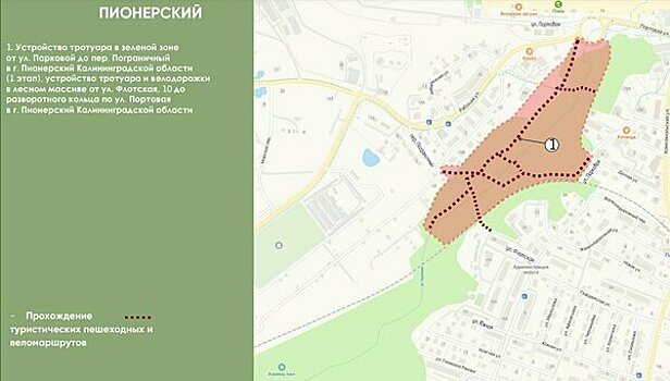 В Пионерском пустят велодорожку через лесной массив