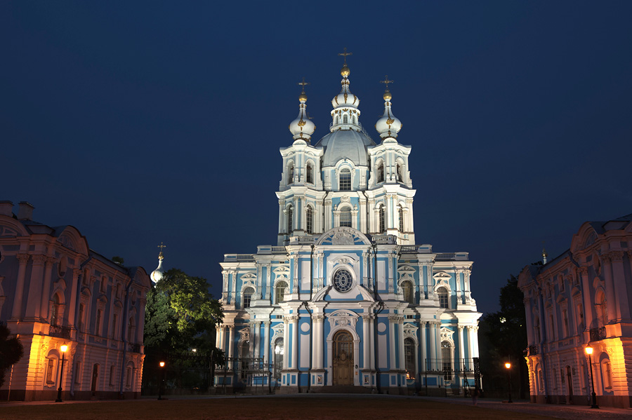 Смольный собор, Санкт-Петербург, Россия, Европа
