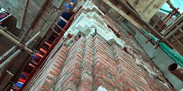 Часть уникального фасада здания на Смоленском бульваре превратится в экспонат под открытым небом