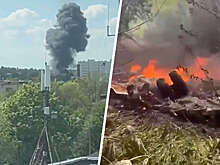 Появились видео всех четырех крушений вертолетов и самолетов в Брянской области