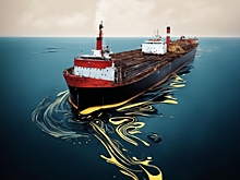 Из затонувшего в Черном море танкера продолжает вытекать мазут