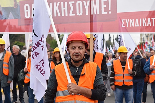 Первомайские демонстрации прошли во многих городах Греции