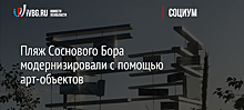 Пляж Соснового Бора модернизировали с помощью арт-объектов