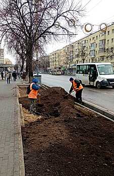 В Воронеже завершают укладывать плитку на Плехановской