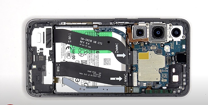 Техноблогер оценил ремонтопригодность Samsung Galaxy S24