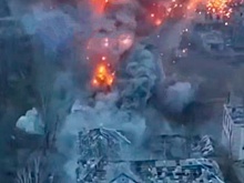 800-килограммовый снаряд "Торнадо-С" разнес здание, где было 9 солдат ВСУ