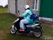 Курская область. В железногорском ФАПе работает «фельдшер-байкер»