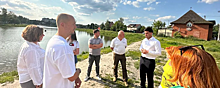 Сергей Маликов обсудил с жителями Нахабина благоустройство озера Торфянка
