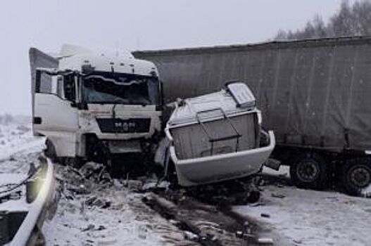 В Нижегородской области водитель погиб при столкновении грузовиков