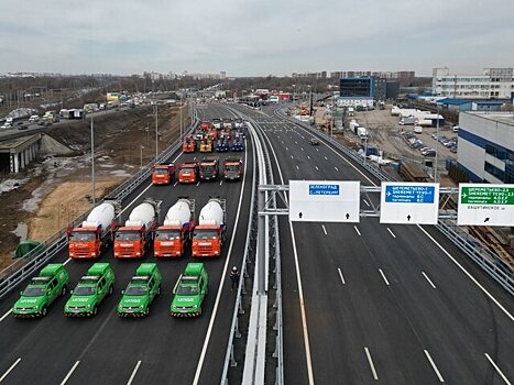 Собянин открыл новый путепровод на подъезде к аэропорту Шереметьево