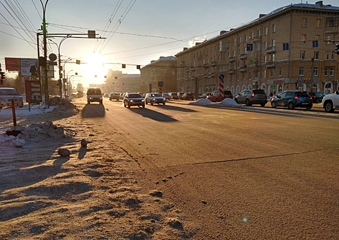 В Новосибирске горожане пожаловались на обработку дорог «Бионордом»
