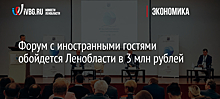 Форум с иностранными гостями обойдется Ленобласти в 3 млн рублей