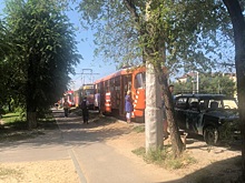 В Волгограде автомобилистка перекрыла дорогу скоростным трамваям