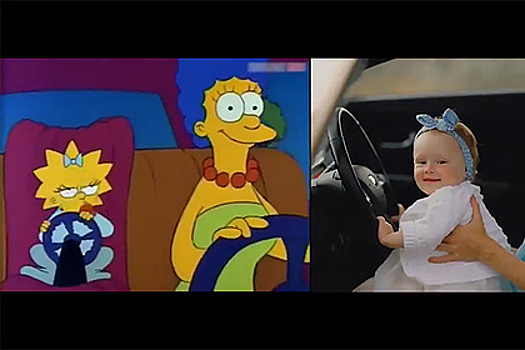 Заставку «Симпсонов» воссоздали из стоковых видео