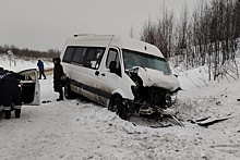 В Удмуртии в аварии с микроавтобусом пострадали семь человек