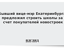 Бывший вице-мэр Екатеринбурга предложил строить школы за счет покупателей новостроек