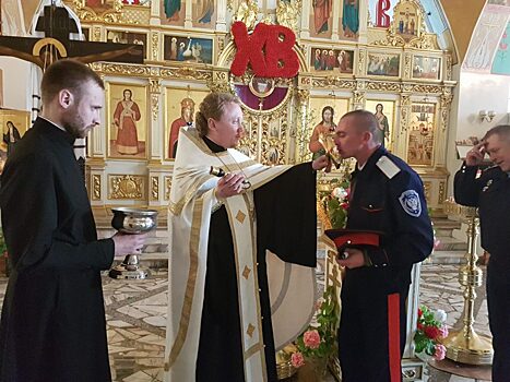 В День Святой Троицы алданские казаки принимали пополнение