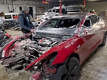 Разбитая Tesla Model 3 получит дизельный двигатель Cummins