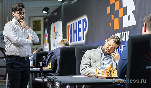 Ян Непомнящий сохраняет лидерство на этапе Grand Chess Tour в Загребе