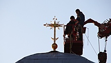 На Васильевском храме вологды установлен купольный крест