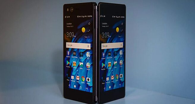 ZTE показала раскладной смартфон с двумя экранами