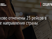 В Пулково отменены 25 рейсов в южные направления страны