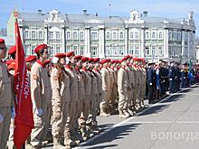 Первый школьный парад в честь Дня Победы прошел в Вологде