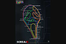 Вышел необычный постер "Крика 6" со схемой нью-йоркского метро