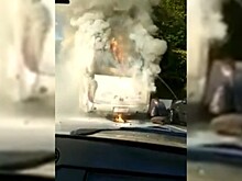 В Сочи загорелся рейсовый автобус