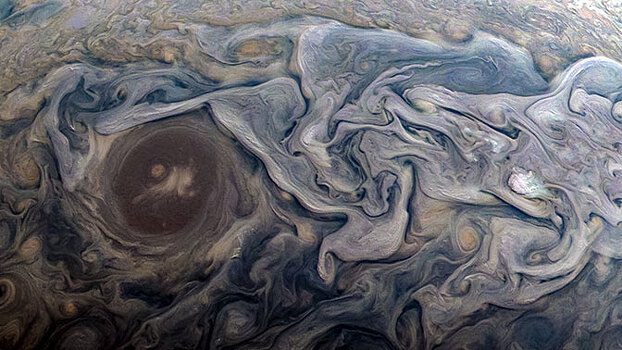 Гигантские штормы засняли на Юпитере