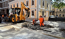 Ямы на дороге залатали в Малом Краснопрудном тупике