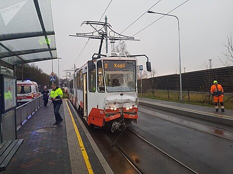 Фотофакт: в Таллине столкнулись трамваи