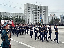 На параде в Хабаровске впервые показали систему залпового огня "Торнадо-С"