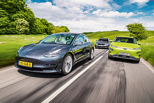 Тест-драйв: Tesla Model 3 vs BMW 330i vs Hyundai Kona electric