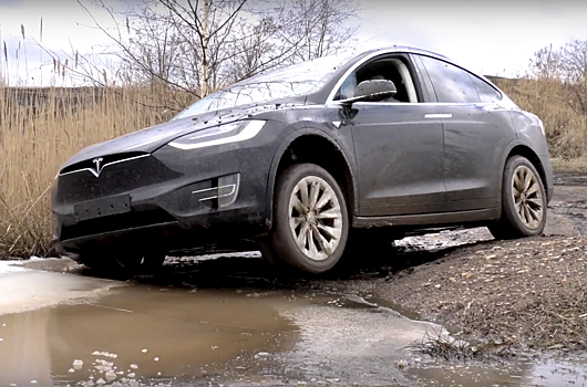 Что показала Tesla Model X на настоящем бездорожье (видео)