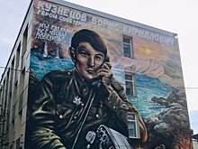 В Казани на здании кадетской школы-интерната нарисовали Героя Советского Союза Бориса Кузнецова