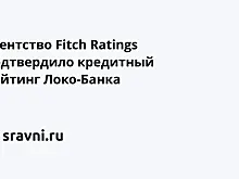 Агентство Fitch Ratings подтвердило кредитный рейтинг Локо-Банка