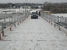 Наплавной мост вновь соединил берега Оки