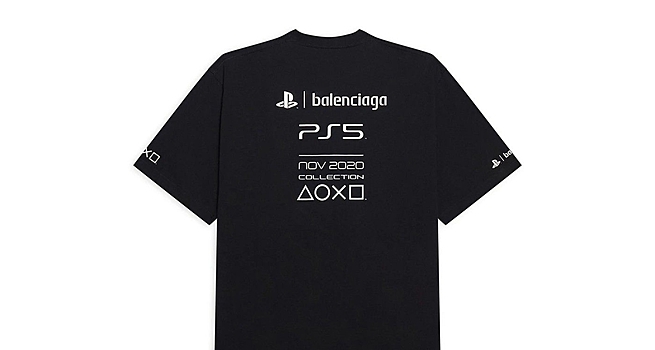 Анонсирована коллаборация Balenciaga и PlayStation 5 — модная футболка стоит дороже консоли