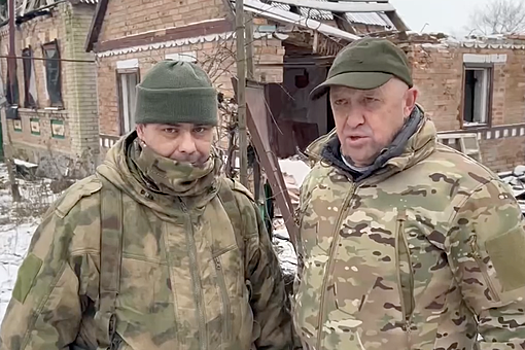 Пригожин показал командира из ЧВК "Вагнер", руководившего взятием Соледара