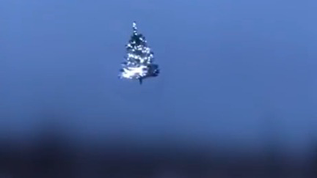 Военные ВС РФ отправили дрон с новогодней елкой бойцам ВСУ