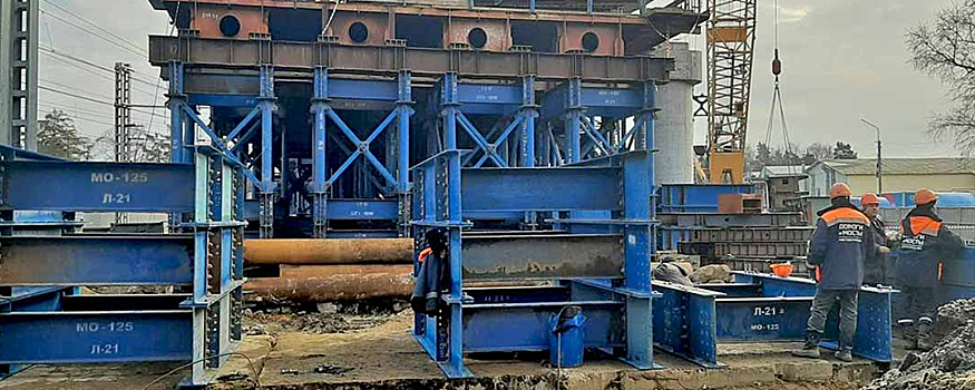 В Раменском продолжается строительство перехода в районе платформы Быково