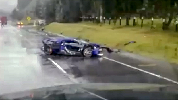 Миллионы на ветер: несколько суперкаров превратились в груду железа на трассе в Колумбии